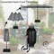 Costway 15FT Double-Sided Twin Patio Umbrella Outdoor Market W/ Crank & Base Grey\Coffee\Turquoise\Beige\Orange\Wine